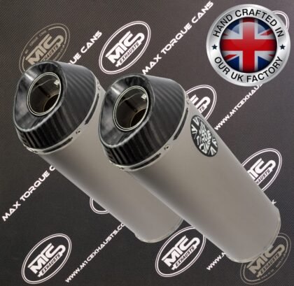 Twin Titanium oval Carbon outlet cumbria