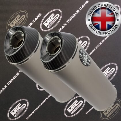 Twin Titanium oval Carbon outlet cumbria