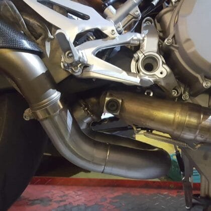 Ducati-959-Panigale-de-cat-Max-Torque-Cans-Motorbike-Exhaust-pipework-Manchester-