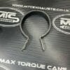 Stainless Exhaust Body Strap & Rubber fits Ø110mm Exhaust & has offset mount