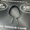TRI OVAL Exhaust Body Strap & Rubber fits Ø110mm Exhaust & has offset mount