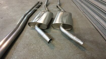 Ford Fiesta Mk2 XR2 CVH T304 Stainless exhaust with Factory 2" outlet ford fiesta mk2 xr2 cvh t304 stainless exhaust with factory 2" outlet detail