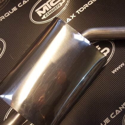 Ford Fiesta Mk2 XR2 CVH T304 Stainless exhaust with Factory 2" outlet ford fiesta mk2 xr2 cvh t304 stainless exhaust with factory 2" outlet close-up