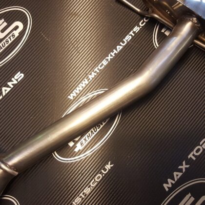 Ford Fiesta Mk2 XR2 CVH T304 Stainless exhaust with Factory 2" outlet ford fiesta mk2 xr2 cvh t304 stainless exhaust with factory 2" outlet close-up