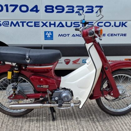 Honda C90 Super Cub Stainless Exhaust System With Road-Legal Silencer - Max Torque Cans 2