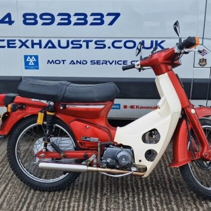 Honda C90 Super Cub Stainless Exhaust System With Road-Legal Silencer Exhaust Can 4 Honda C90 Super Cub Stainless Exhaust System With Road-Legal Silencer - Max Torque Cans 4