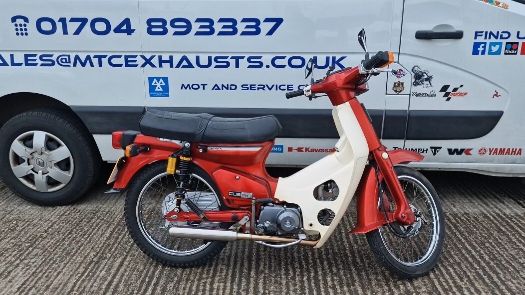 Honda C90 Super Cub Stainless Exhaust System With Road-Legal Silencer Exhaust Can 4 Honda C90 Super Cub Stainless Exhaust System With Road-Legal Silencer - Max Torque Cans 4