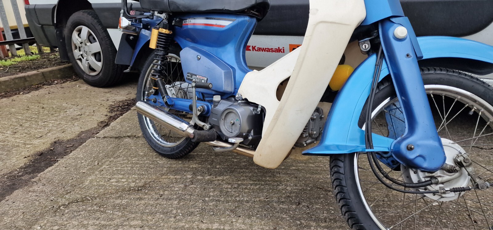 Honda C90 Super Cub Stainless Exhaust System With Road-Legal Silencer Exhaust Can 5 Honda C90 Super Cub Stainless Exhaust System With Road-Legal Silencer - Max Torque Cans 5