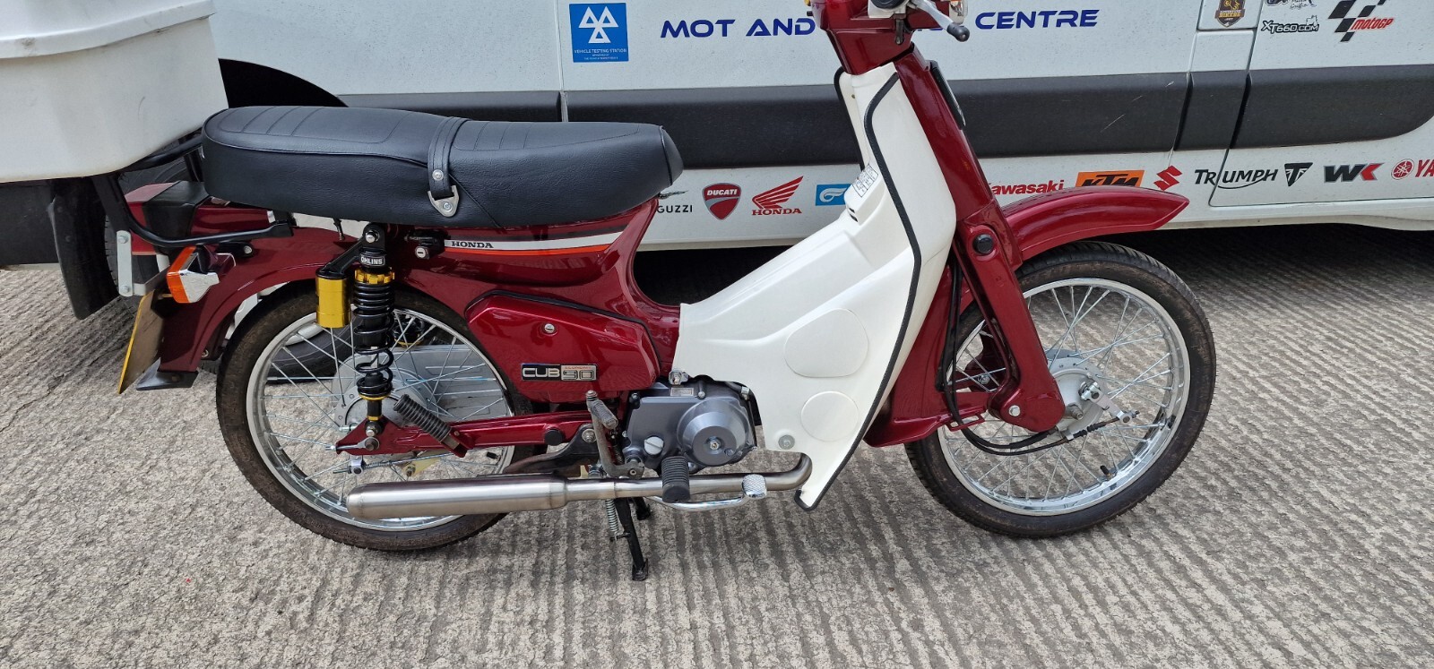 Honda C90 Super Cub Stainless Exhaust System With Road-Legal Silencer Exhaust Can 6 Honda C90 Super Cub Stainless Exhaust System With Road-Legal Silencer - Max Torque Cans 6
