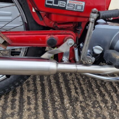 Honda C90 Super Cub Stainless Exhaust System With Road-Legal Silencer Exhaust Can 10 Honda C90 Super Cub Stainless Exhaust System With Road-Legal Silencer - Max Torque Cans 10