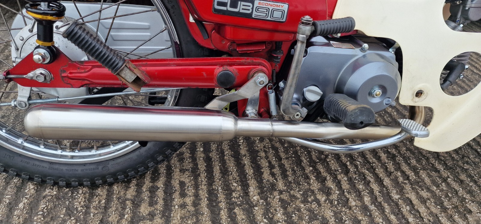 Honda C90 Super Cub Stainless Exhaust System With Road-Legal Silencer Exhaust Can 10 Honda C90 Super Cub Stainless Exhaust System With Road-Legal Silencer - Max Torque Cans 10